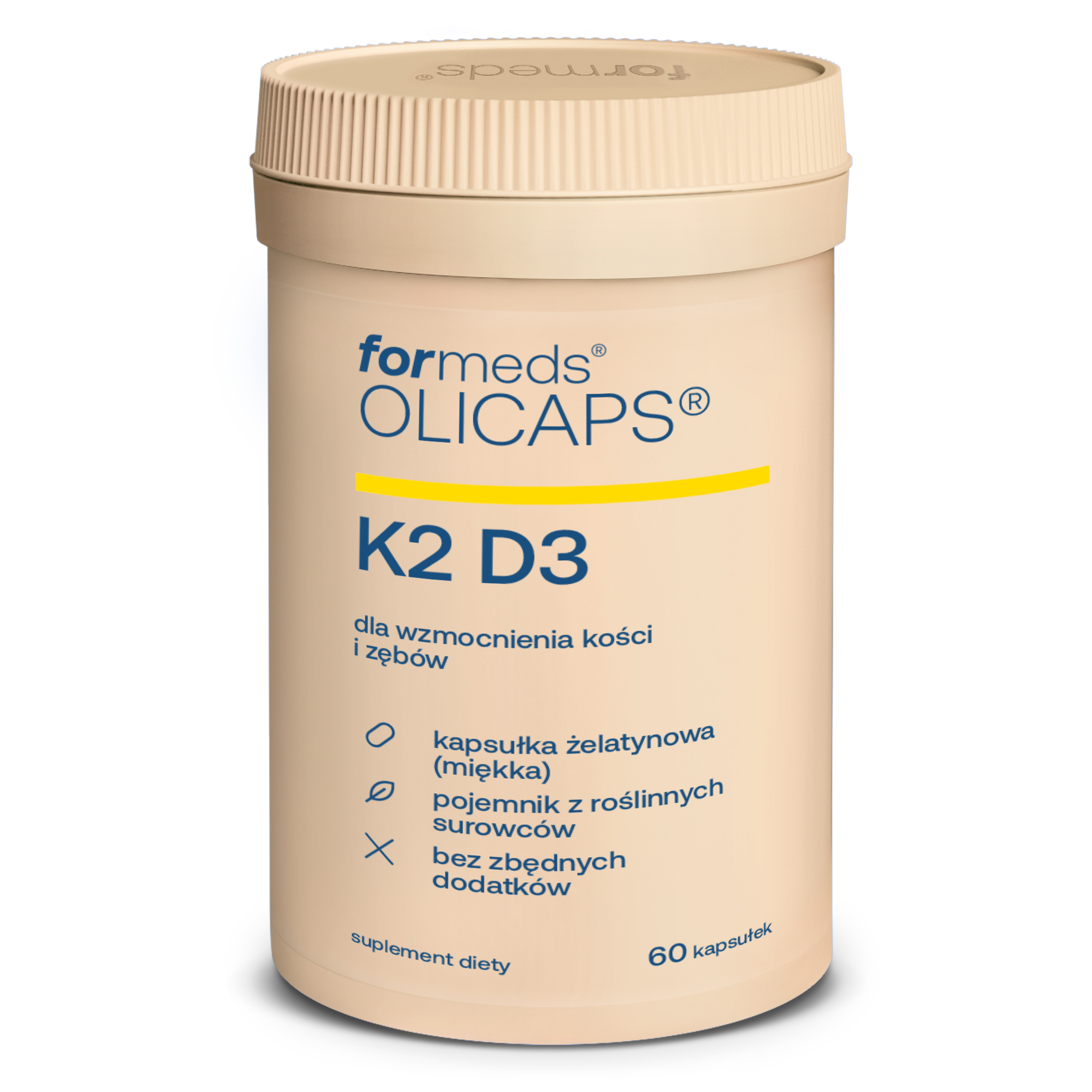 Formeds Olicaps K2 D3, kapsułki, 60 sztuk zdjęcie