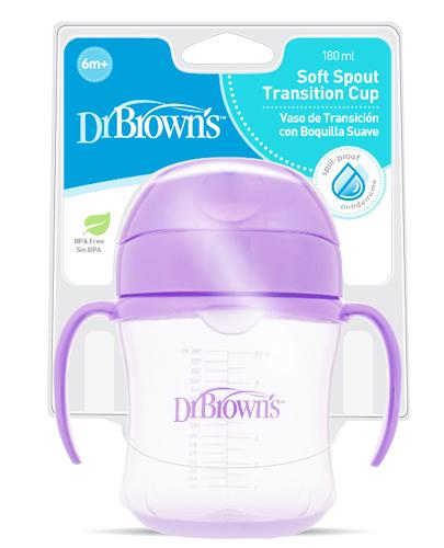 Dr Brown's Kubek miękki ustnik 6m+ - 180 ml Kubek do nauki picia - cena, opinie, użytkowanie zdjęcie