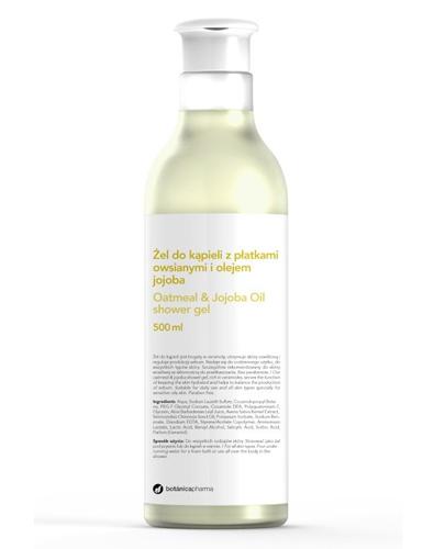 Botanicapharma Żel do kąpieli z płatkami owsianymi i olejem jojoba - 500 ml Do skóry suchej - cena, opinie, stosowanie  zdjęcie