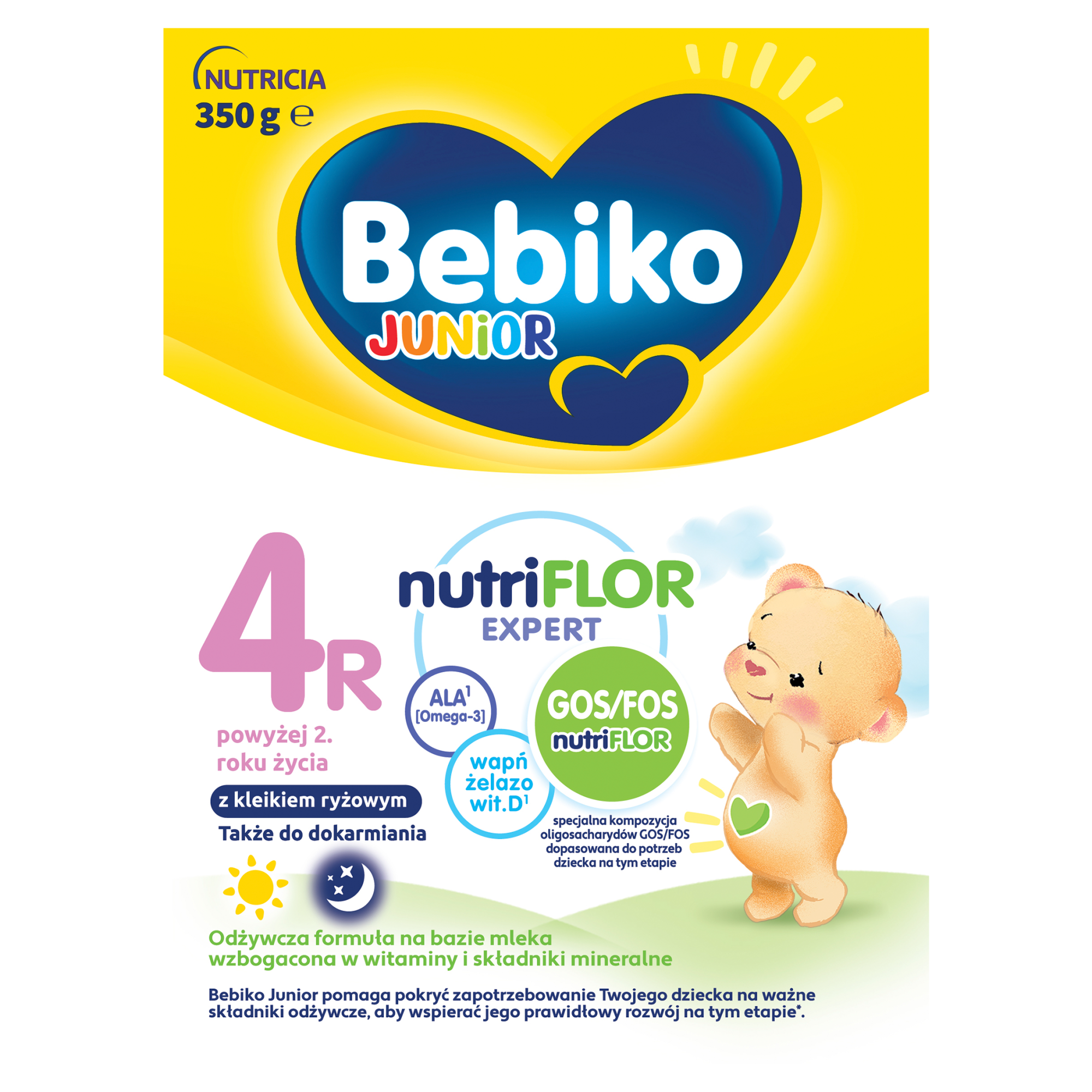 BEBIKO 4R JUNIOR Mleko modyfikowane następne dla niemowląt, 350 g zdjęcie
