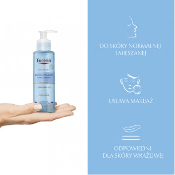 Eucerin Dermatoclean Hyaluron Żel oczyszczający do każdego rodzaju skóry, 200 ml, cena, opinie, właściwości