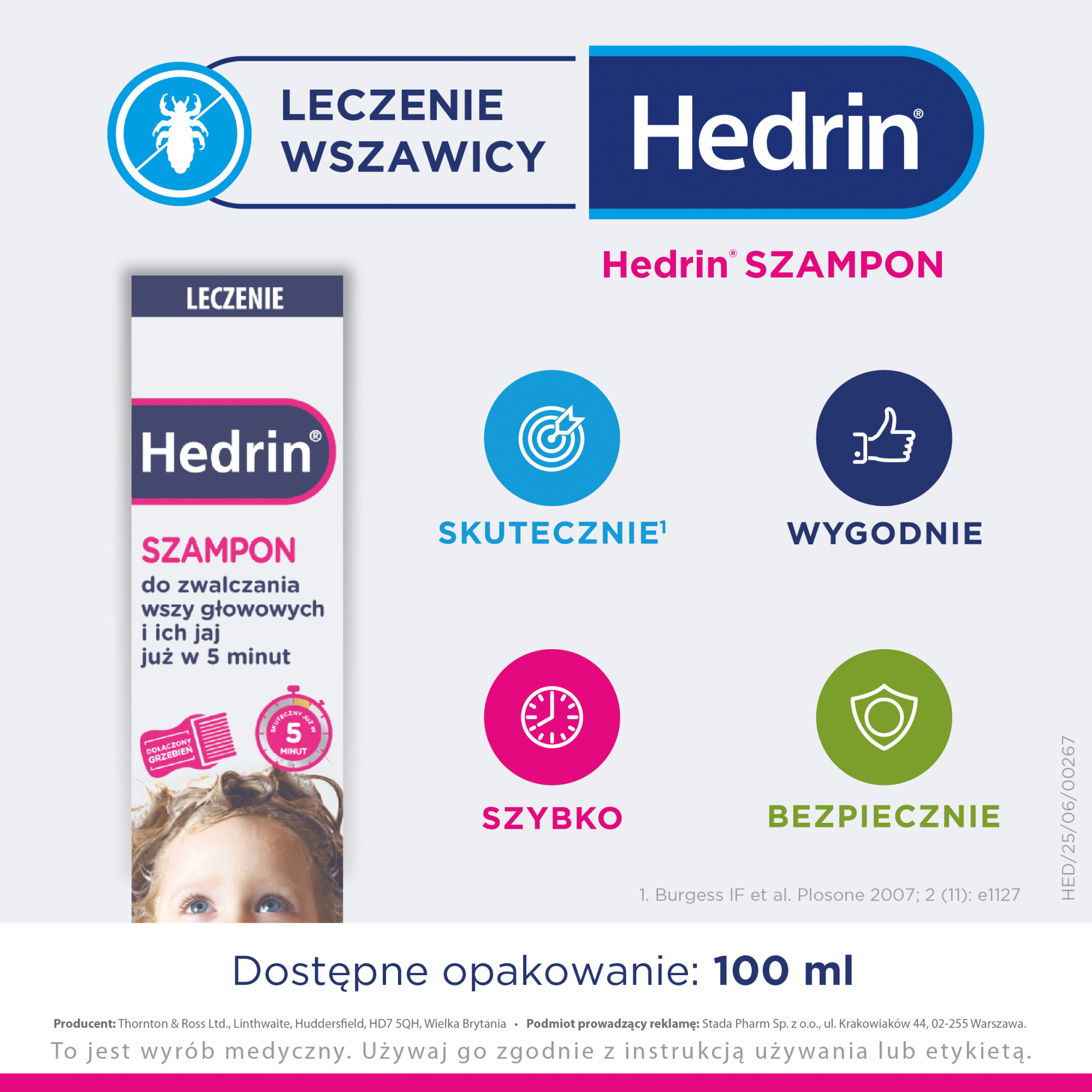 Hedrin szampon 100 ml