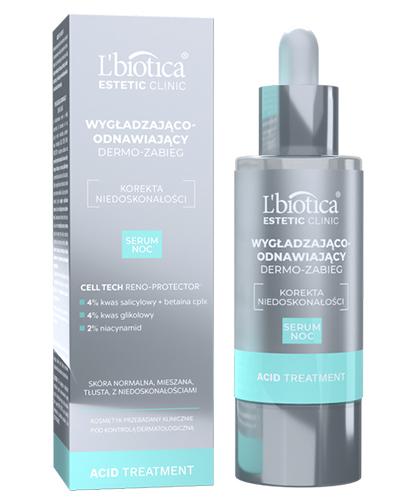 L'Biotica Estetic Clinic Acid Treatment Wygładzająco-Odnawiający Dermo-Zabieg Serum noc, 30 ml zdjęcie