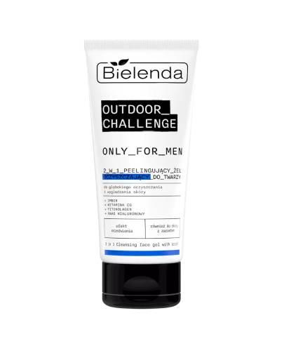 Bielenda Outdoor Challenge Only For Men, 2w1 peelingujący żel oczyszczający do twarzy, 150 g zdjęcie