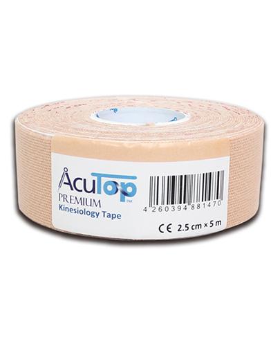 AcuTop Premium Kinesiology Tape 2,5 cm x 5 m beżowy, 1 szt., cena, wskazania, właściwości zdjęcie
