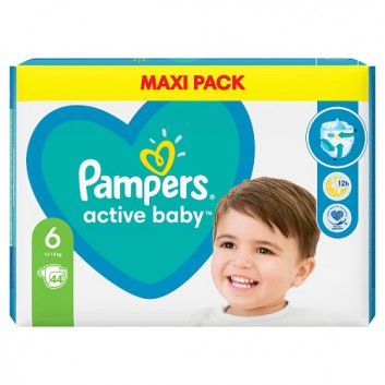 Pampers Pieluchy Active Baby rozmiar 6, 44 sztuki pieluszek 