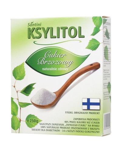 SANTINI Ksylitol  - 250 g - zamiennik cukru białego - cena, zastosowanie zdjęcie