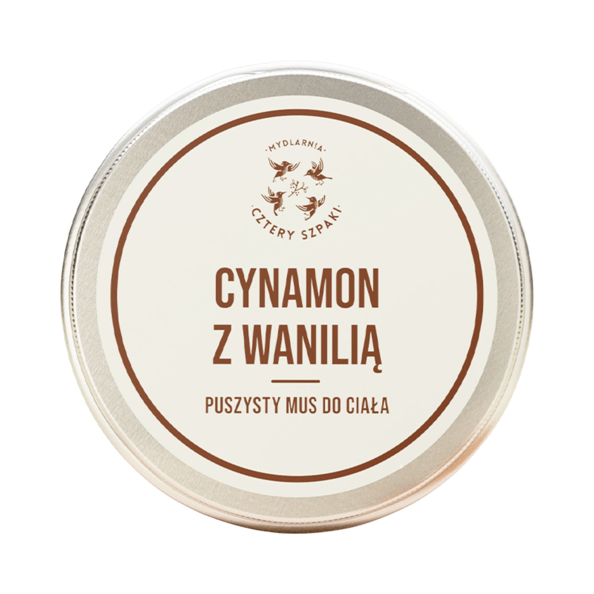 Mydlarnia Cztery Szpaki, Puszysty mus do ciała, cynamon z wanilią, 150 ml zdjęcie