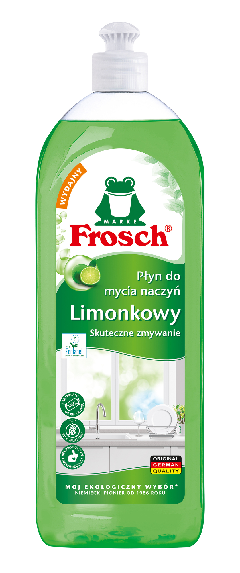 Frosch Limonkowy płyn do mycia naczyń, 750 ml zdjęcie