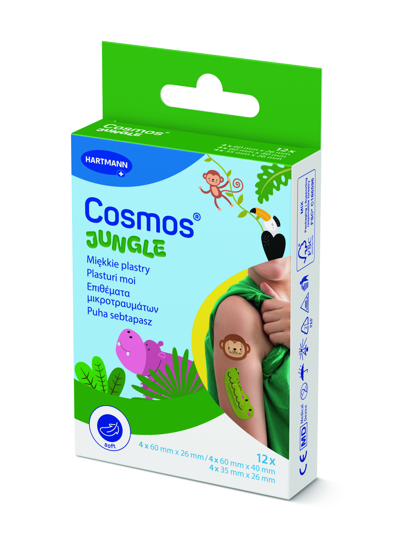 Cosmos Jungle, miękkie plastry, 12 sztuk zdjęcie