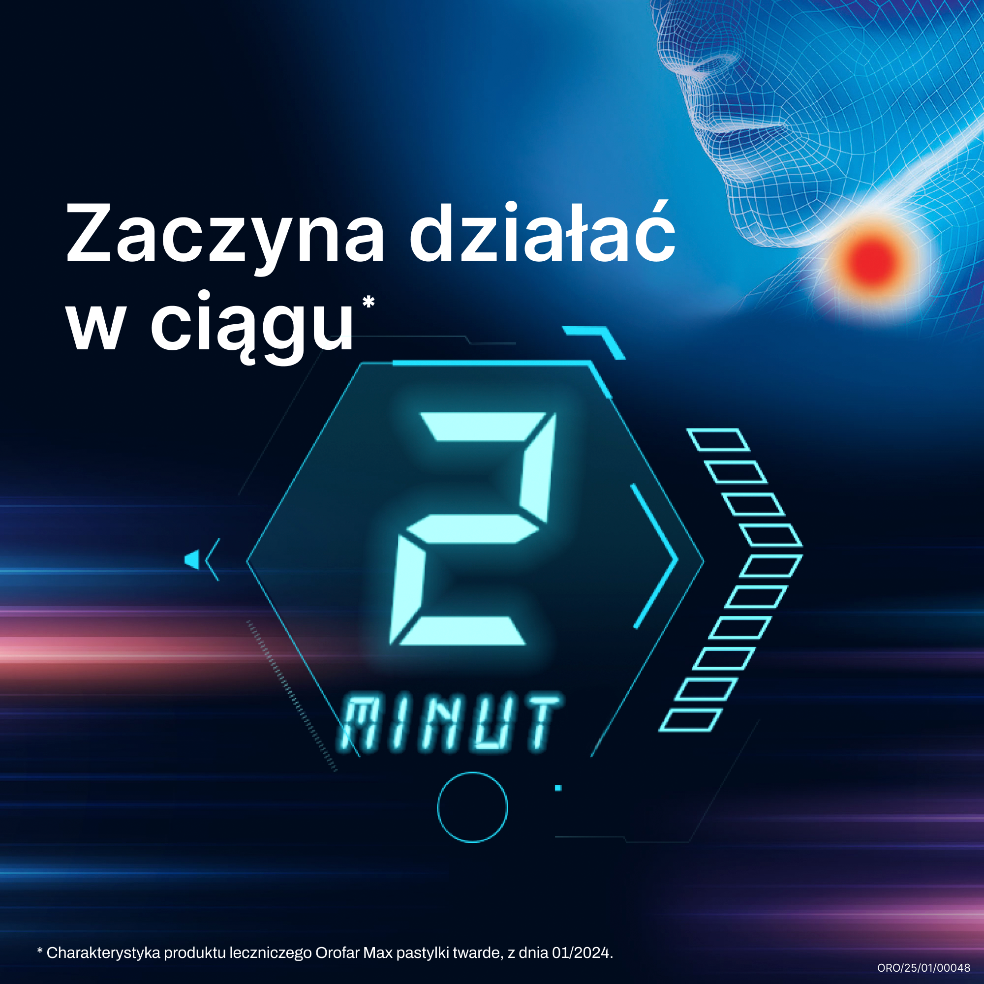 Orofar MAX, 2 mg+1 mg, pastylki twarde, 30 sztuk