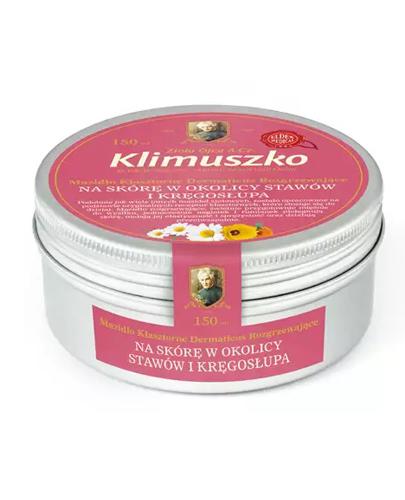 Zioła Ojca Klimuszko Mazidło Klasztorne Dermaticus rozgrzewające na skórę w okolicy stawów i kręgosłupa, 150 g, cena, właściwości, stosowanie zdjęcie