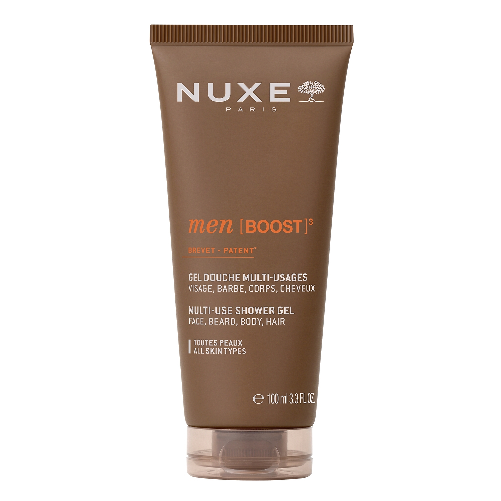 Nuxe Men Boost, Zestaw 2026 serum wielofunkcyjne 30 ml+żel nawilżający 50 ml+żel pod prysznic 100 ml