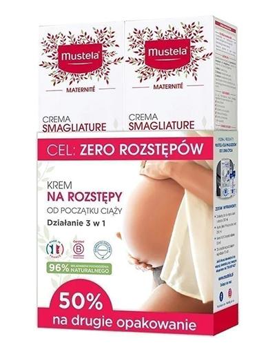 Mustela Maternite, krem na rozstępy, od początku ciąży, działanie 3w1, 2 x 250 ml zdjęcie