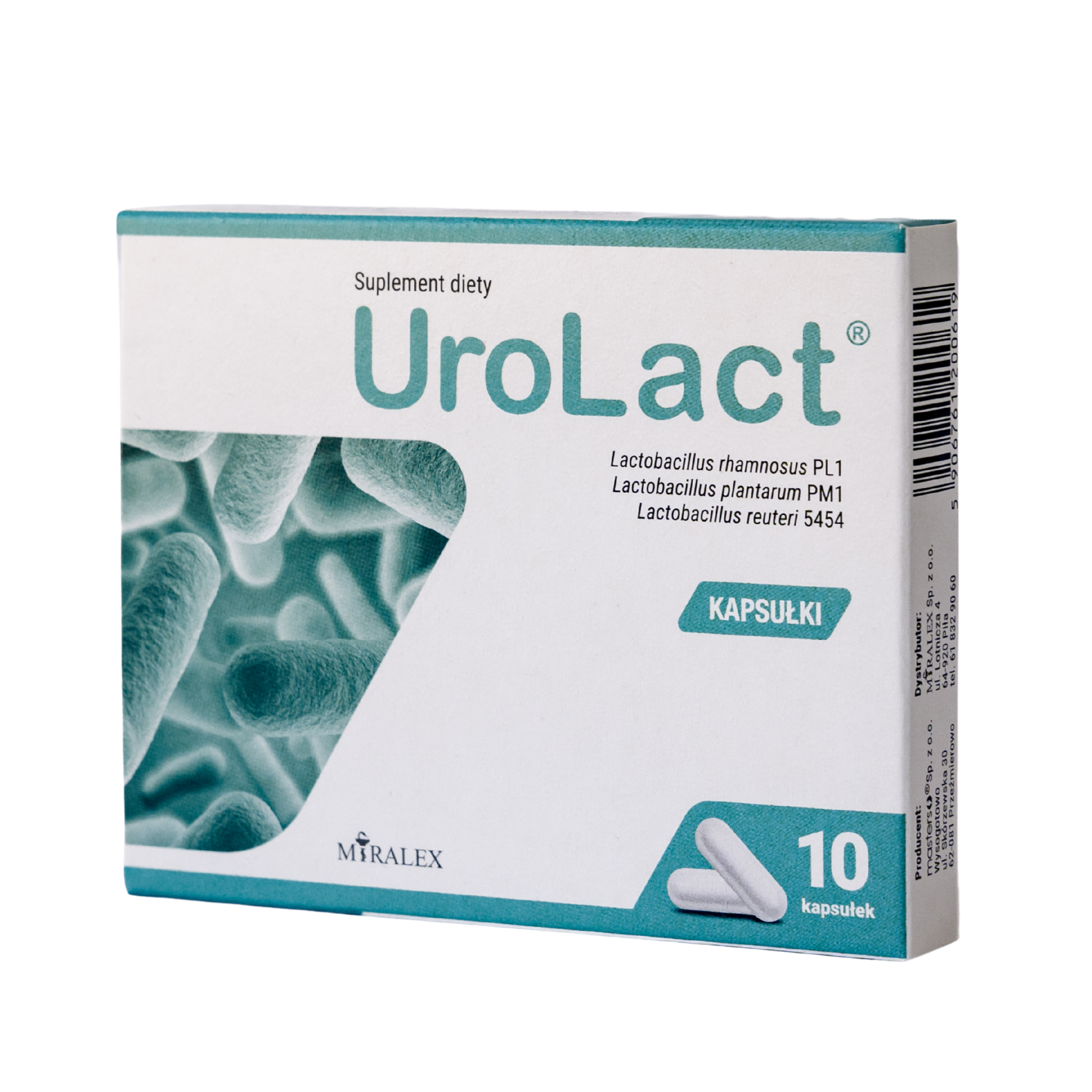 UroLact Doustny probiotyk urologiczny 10 kapsułek zdjęcie