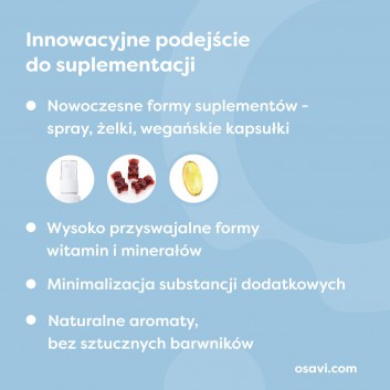 Osavi Melatonina z Passiflorą smak czarnej porzeczki spray 25 ml