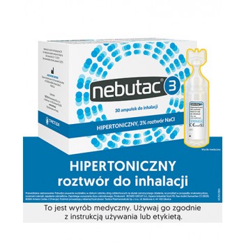 NEBUTAC Hipertoniczny roztwór chlorku sodu 3% - 30 amp.