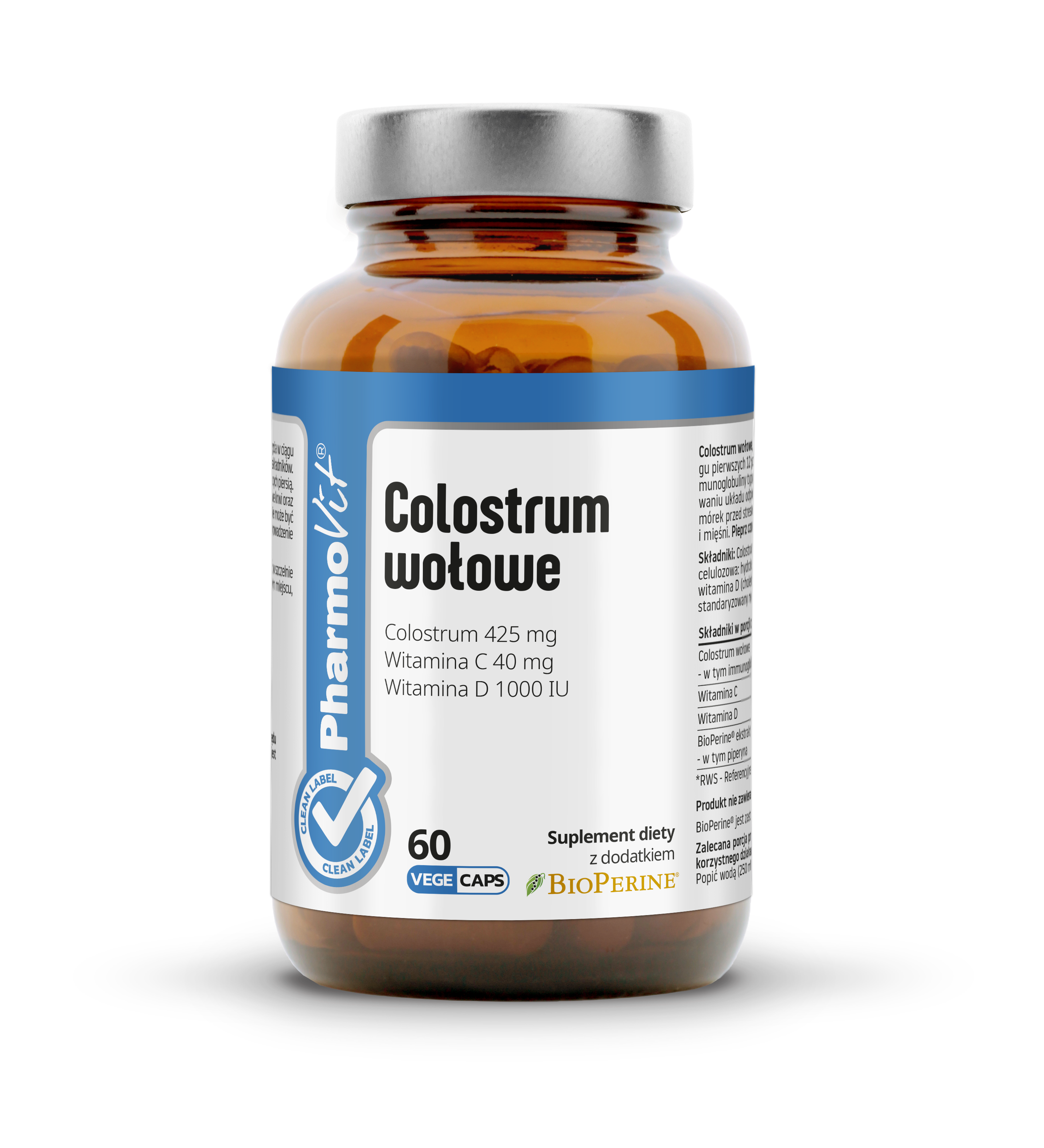 Pharmovit, Colostrum wołowe, kapsułki, 60 sztuk zdjęcie