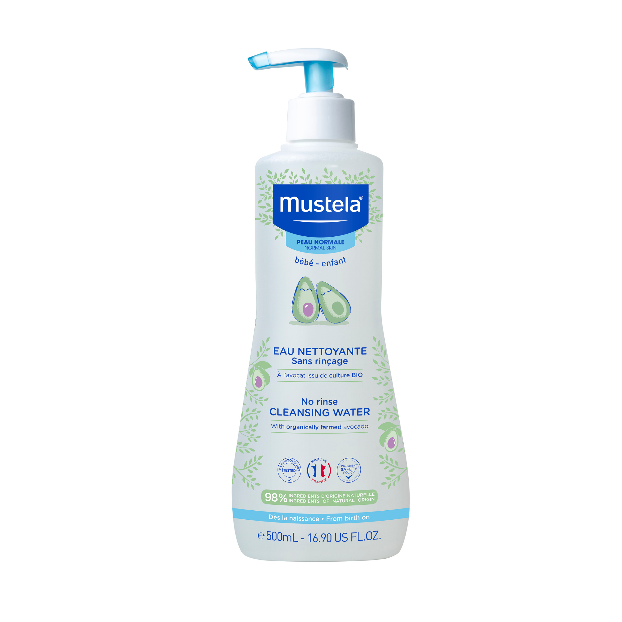 Mustela bebe-enfant, woda oczyszczająca bez spłukiwania, 500 ml