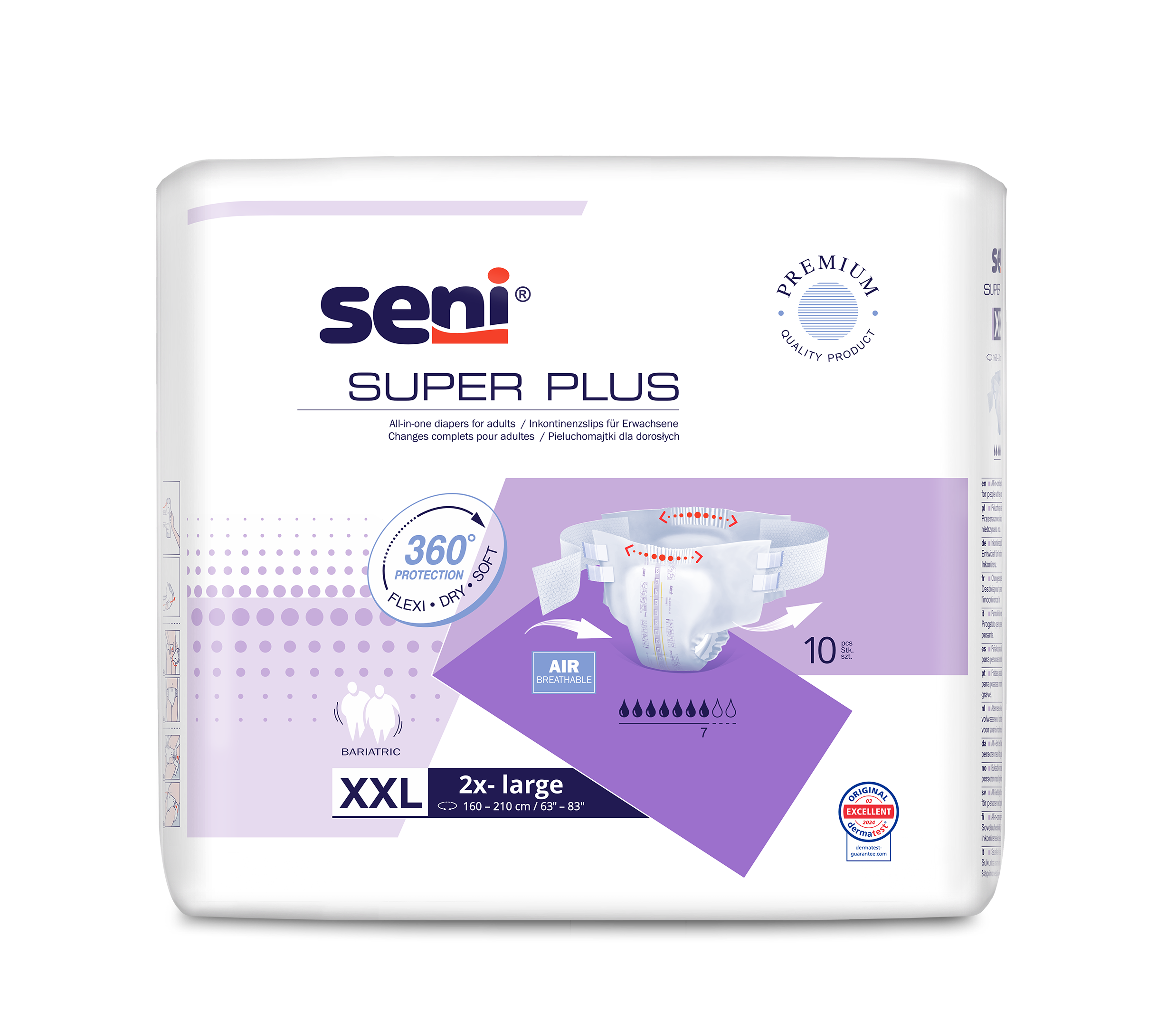 Seni Super Seni Plus XXL A10 Pieluchomajtki, 10 sztuk zdjęcie