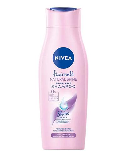Nivea Hairmilk Natural Shine mleczny szampon wyzwalający blask 400 ml zdjęcie
