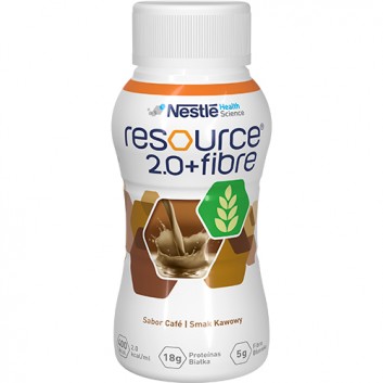 Resource 2.0 + Fibre preparat odżywczy w płynie smak kawowy 4x 200 ml