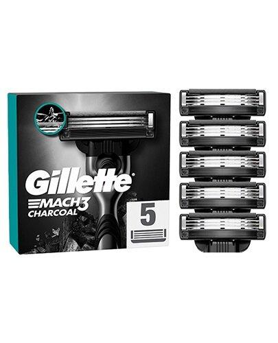 Gillette Mach3 Charcoal Ostrza wymienne do maszynki dla mężczyzn, 5 sztuk zdjęcie