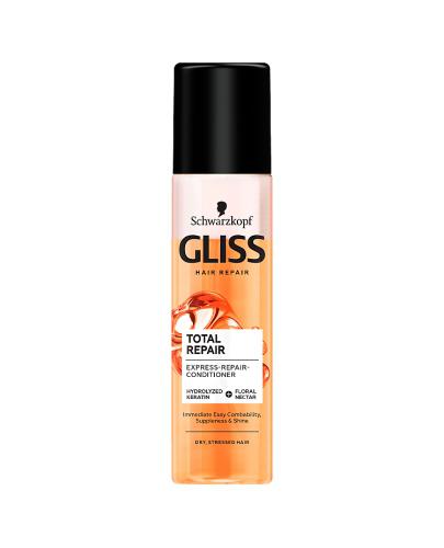 Gliss Total Repair Ekspresowa odżywka regeneracyjna do włosów suchych i zniszczonych - 200 ml - cena, opinie, stosowanie zdjęcie