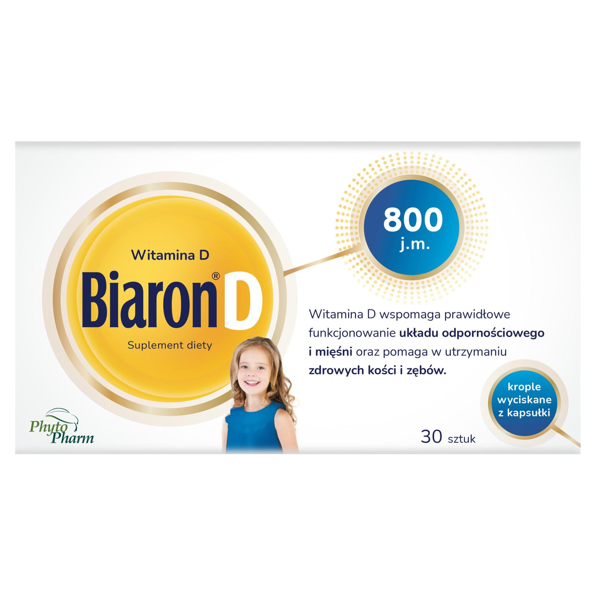 Bioaron D witamina D 800 j.m. 30 kapsułek