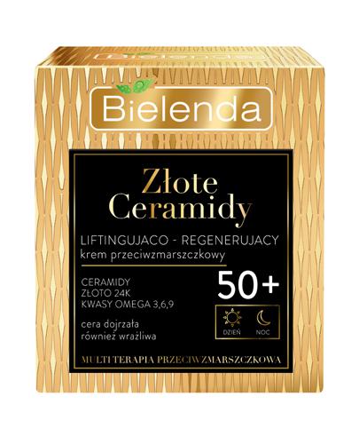 Bielenda Złote Ceramidy Liftingująco-Regenerujący Krem przeciwzmarszczkowy 50+ dzień/noc, 50 ml cena, opinie, właściwości zdjęcie
