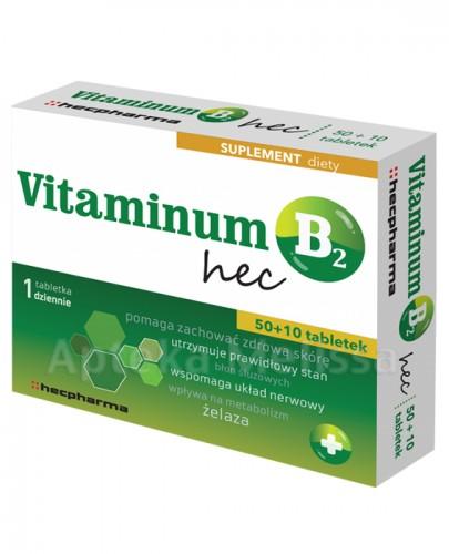 VITAMINUM B2 hec - 60 tabl. - cena, opinie, dawkowanie zdjęcie