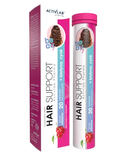 Activlab Hair Support smak wiśniowy 20 tabletek musujących zdjęcie