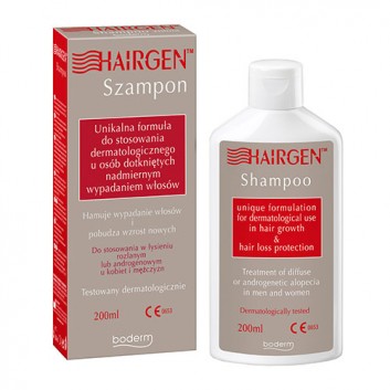 HAIRGEN Szampon do stosowania w łysieniu rozlanym lub androgenowym u kobiet i mężczyzn, 200 ml