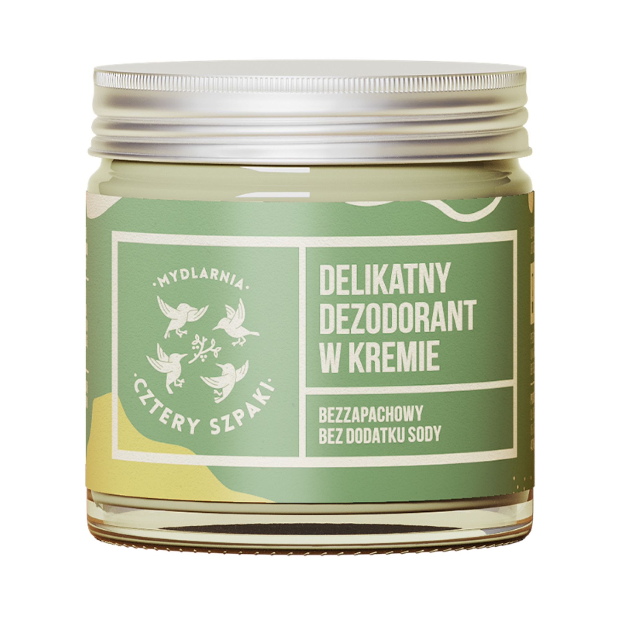 Mydlarnia Cztery Szpaki, Delikatny dezodorant w kremie bezzapachowy, 60 ml zdjęcie
