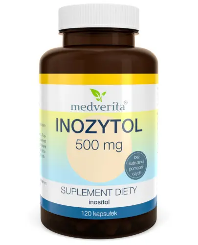 Medverita Inozytol 500 mg 120 kapsułek  zdjęcie