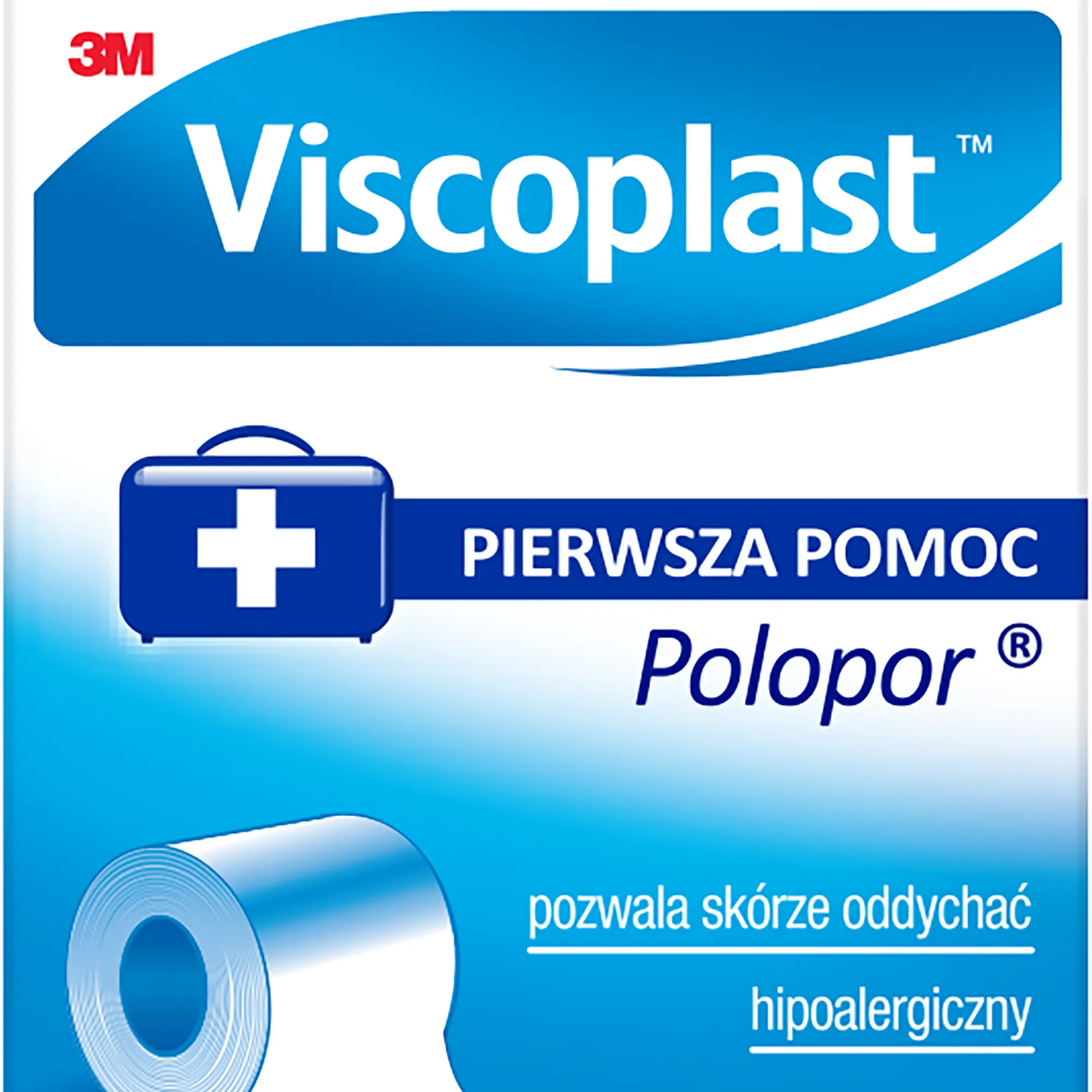 VIscoplast Pierwsza pomoc Polopor przylepiec włókninowy 5m x 50mm 1 sztuka zdjęcie