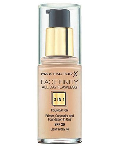 Max Factor Face Finity All Day Flawless 3w1 SPF 20 Podkład do twarzy 40 Light ivory - 30 ml - cena, opinie, skład zdjęcie