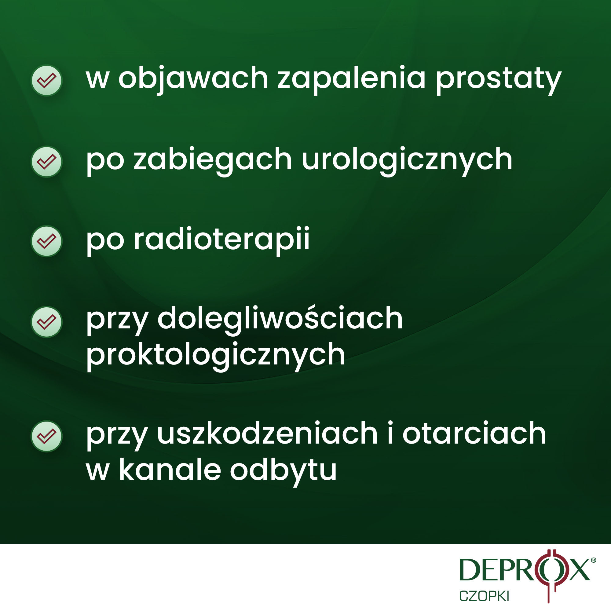 Deprox czopki na zapalenie prostaty, 10 sztuk