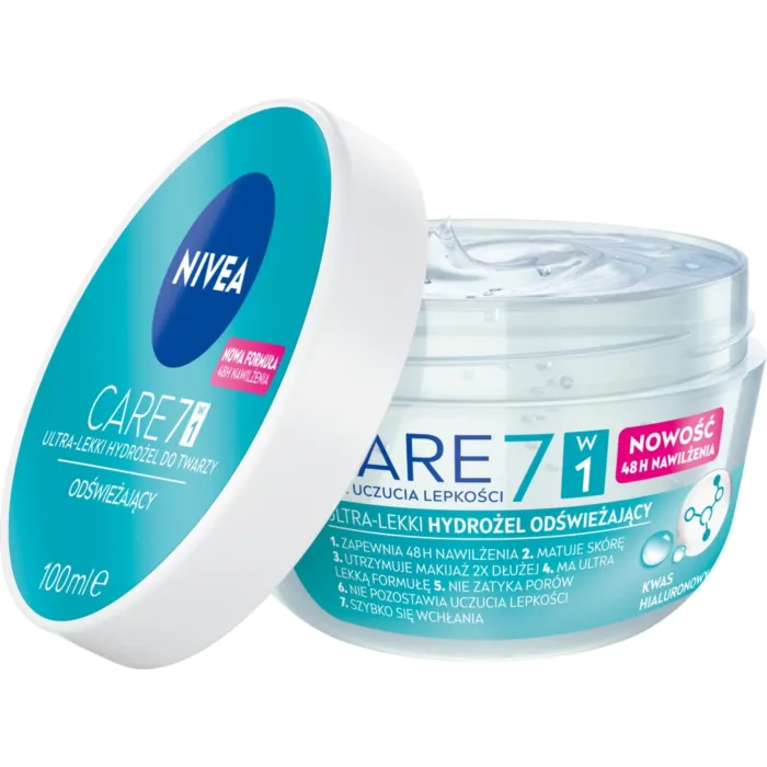 Nivea Care Odświeżający hydrożel do twarzy, 100 ml