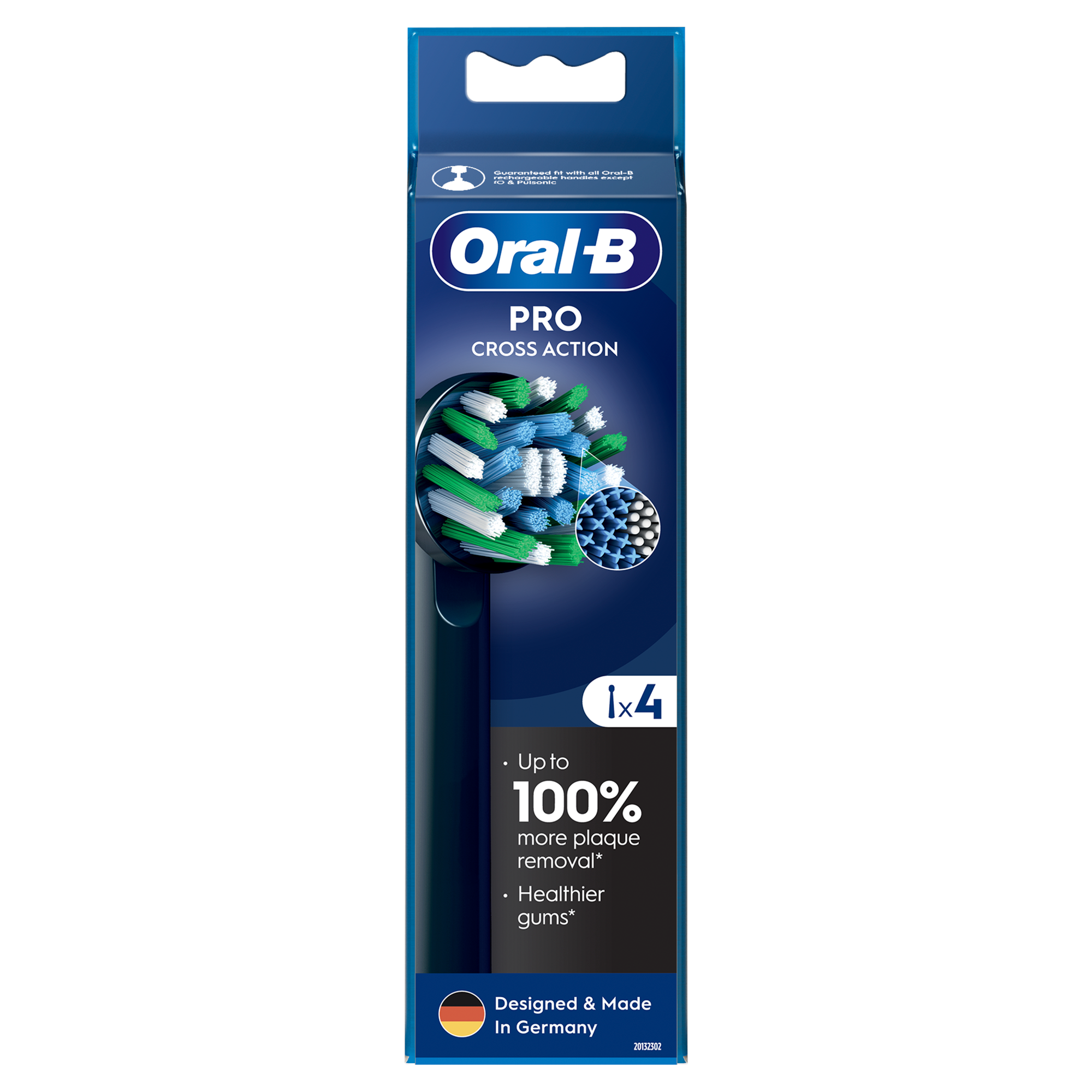 Oral-B Pro Cross Action Black Końcówki do szczoteczek elektrycznych, 4 sztuki zdjęcie