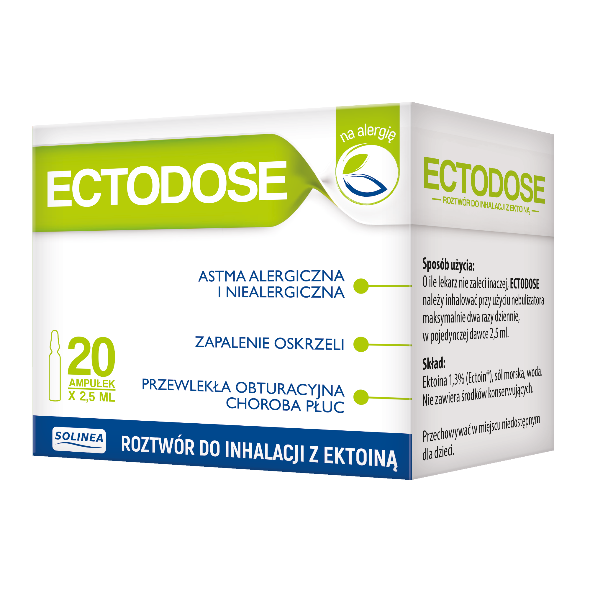 Ectodose roztwór do inhalacji ampułki 20x 2,5 ml zdjęcie