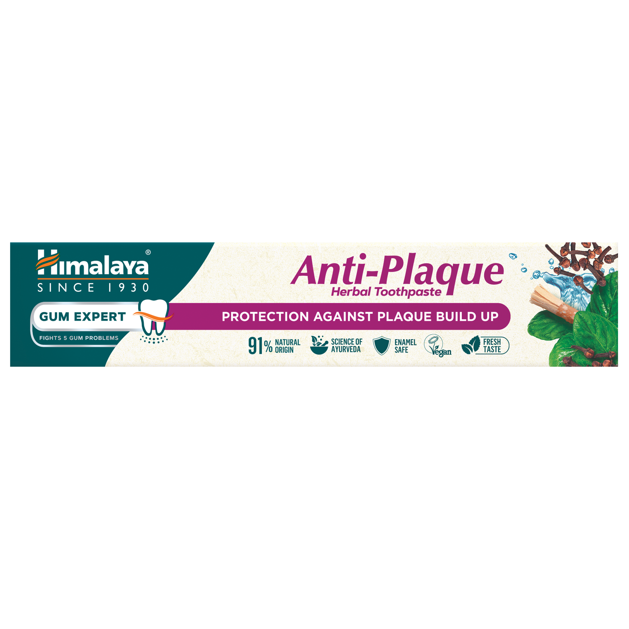 Gum Expert Anti-Plaque ziołowa pasta do zębów redukująca płytkę nazębną oraz bakterie na powierzchni zębów, 75 g zdjęcie