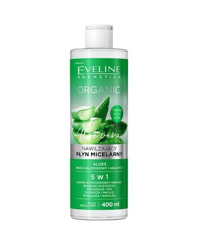 Eveline Organic Nawilżający płyn micelarny do demakijażu z aloesem, 400 ml zdjęcie