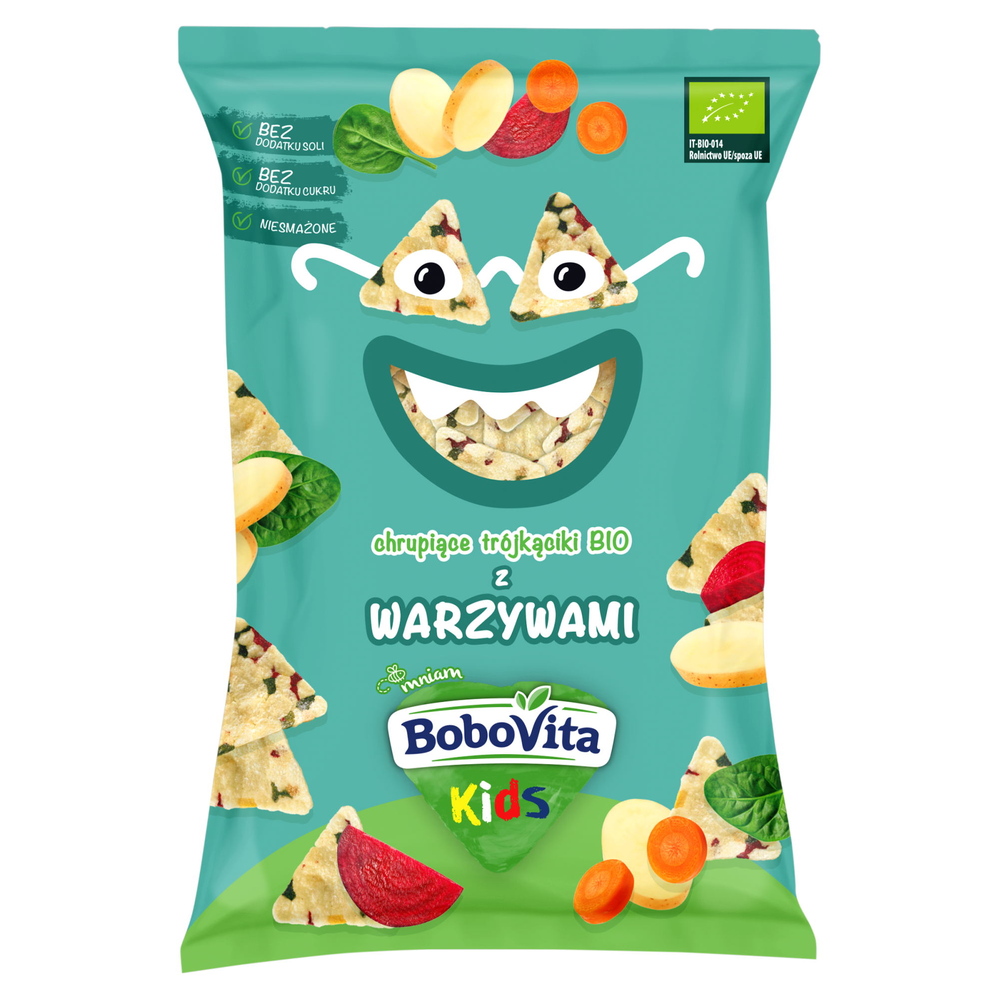 BoboVita Warzywne trójkąciki Bio, po 3. roku życia, 30 g zdjęcie