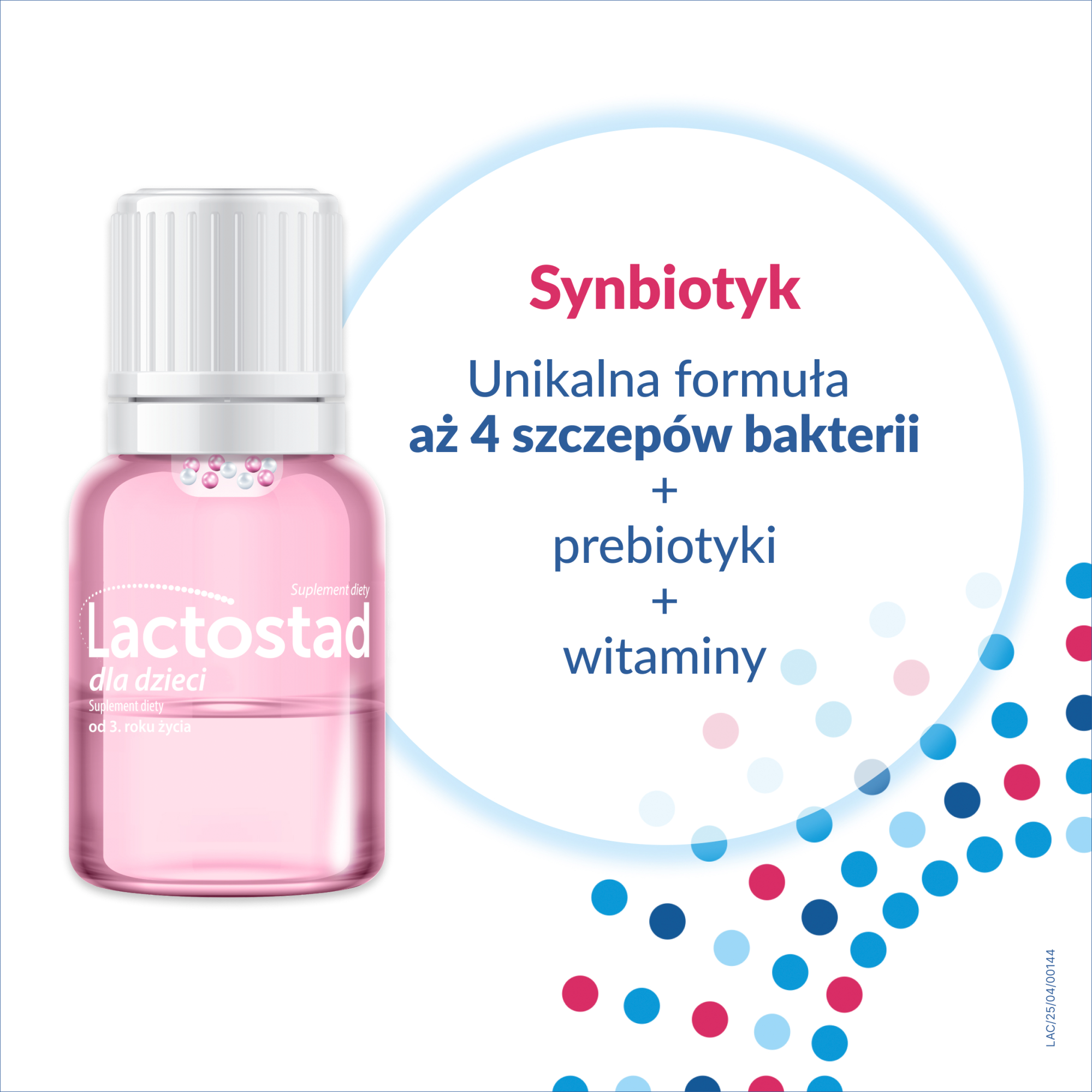 Lactostad dla dzieci od 3. roku życia, buteleczki, 5 sztuk