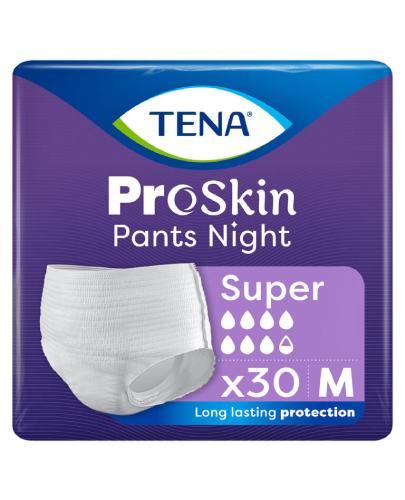 Tena Pants ProSkin Majtki chłonne super night M, 30 sztuk zdjęcie