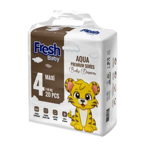 Fresh Baby Aqua Premium 4 Maxi, pieluszki, 20 sztuk zdjęcie