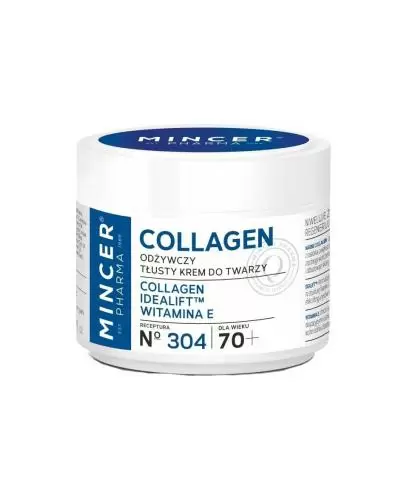 Mincer Pharma Collagen N304 odżywczy tłusty krem do twarzy 70+ 50 ml zdjęcie