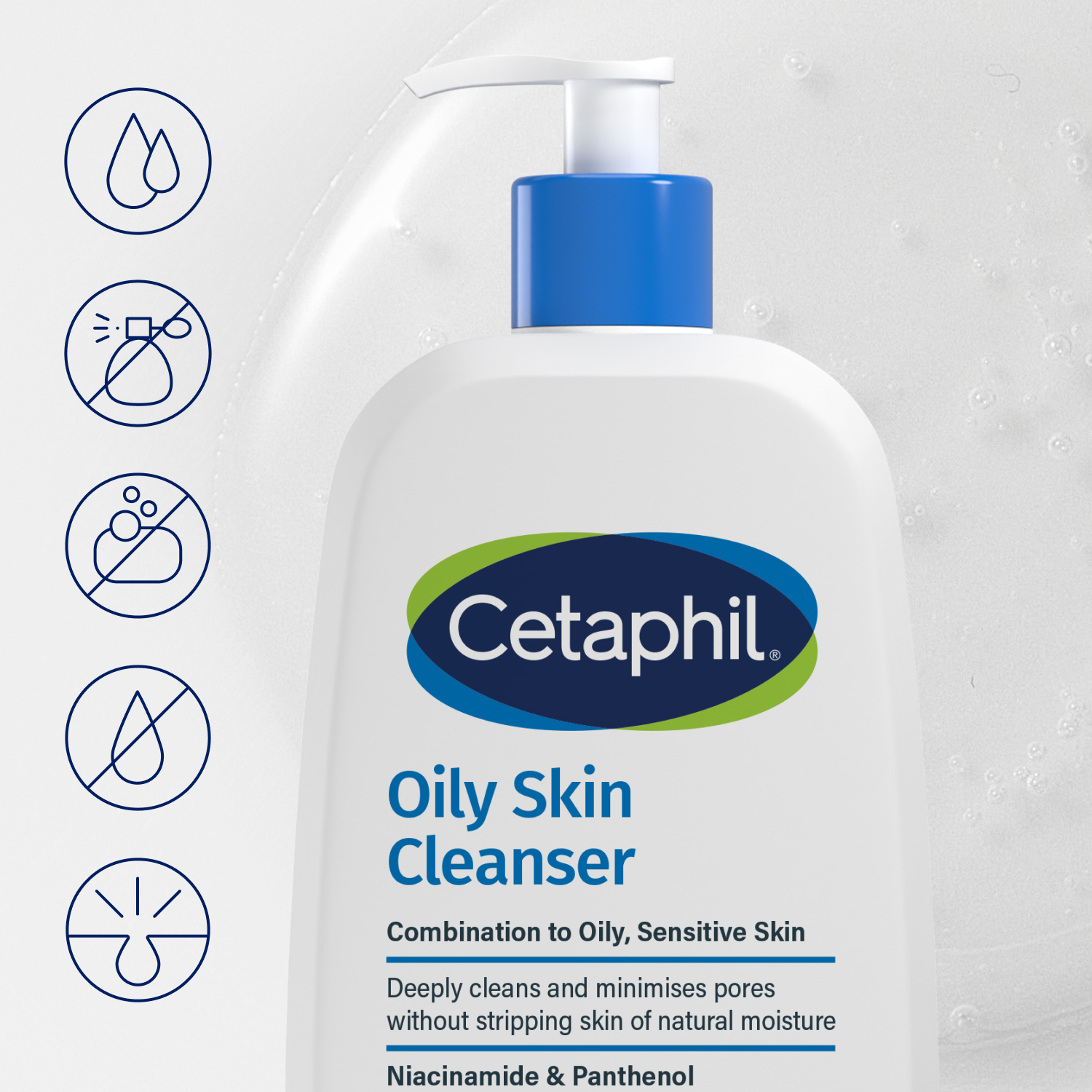Cetaphil Oily Skin Cleanser, łagodny żel oczyszczający, 236 ml
