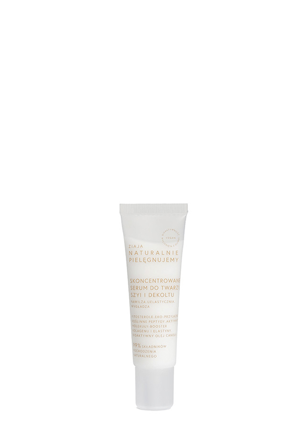 Ziaja Naturalnie Pielęgnujemy Skoncentrowane Serum do twarzy, szyi i dekoltu, 30 ml, cena, opinie, skład zdjęcie